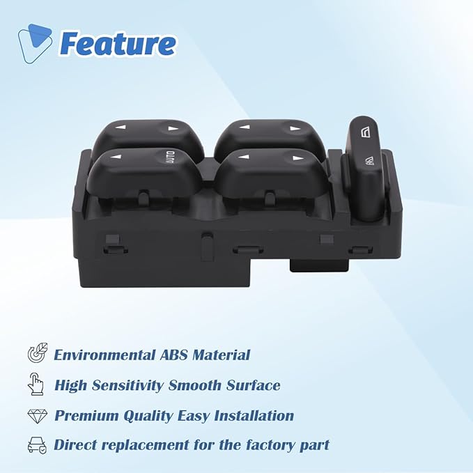 AiYiGu Power Window Switch Control Button Compatible with Ford F250 F350 F450 F550 Explorer Excursion Crown Victoria, Mercury Grand Marquis Marauder Mountaineer 2002-2006 Replace 1L2Z14529BA