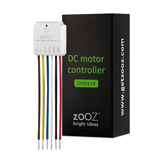 Zooz 700 Series Z-Wave Plus DC Motor Controller ZEN53 | Z-Wave Hub Required by ZOOZ
