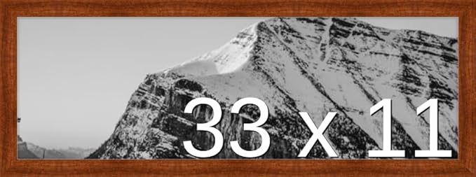 Frame It Easy 33 x 11 Russet Wood Frame (Derby)