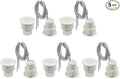 BNYZWOT Recessed Door Contacts NC Security Alarm Window Sensors With Magnetic Reed Switch. 3⁄4 Inch Door Contact Position Switches DCS Work with All Access Control and Burglar Alarm Systems White 5pcs