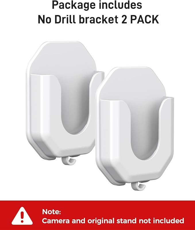 No Drill Ring Indoor Cam Adhesive Wall Mount Bracket, Strong Durable Adhesive - Image 6