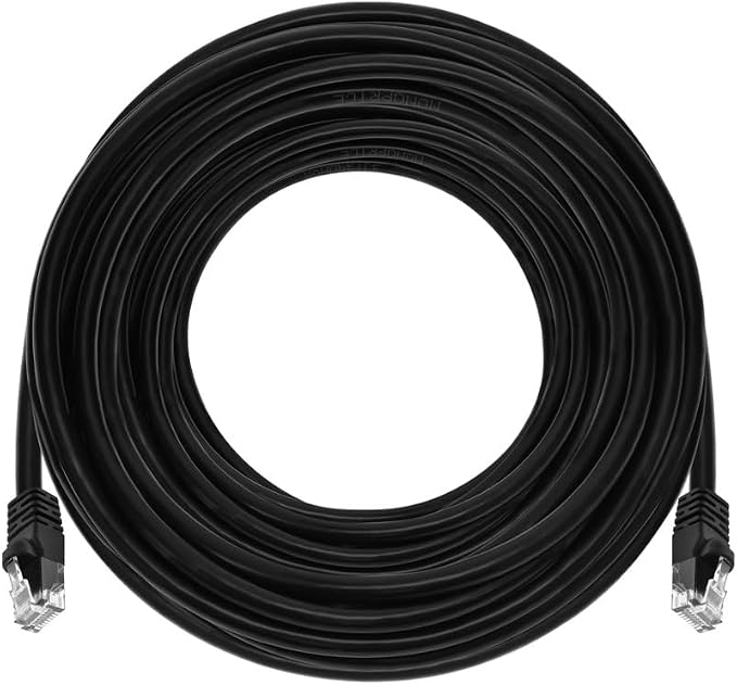 Monoprice Cat5e 75ft Black Patch Cable UTP 24AWG 350MHz Pure Bare Copper - Image 4