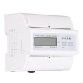 Energy Meter 3 Phase Electricity Usage Monitor LCD Display DIN Rail Mounting Power Meter 3x15A DC3x220V 380V