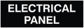 All Quality Basic Electrical Panel Sign - Fire Regulation Safety Compliance Sign - Black - Small (1 Pack)