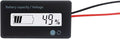 12V 24V 36V 48V Battery Meter, Voltage Indicator, Lead-Acid & Lithium Ion Battery Monitor, for Motorcycle Car Truck Vehicle Marine Boat Golf Cart Club Car - White