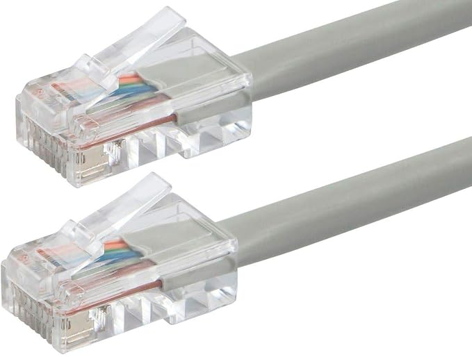 Monoprice Cat6 15ft Gray Patch Cable UTP 24AWG 550MHz Pure Bare Copper RJ45 by Monoprice