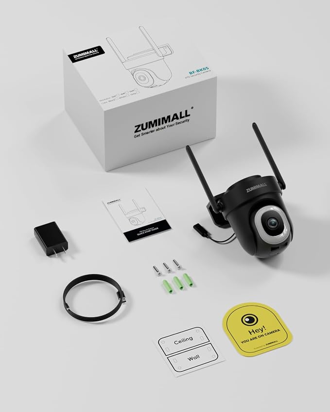 ZUMIMALL 2.5K Wired cameras for home security, 2.4G/5G WiFi Outdoor Security - Image 7
