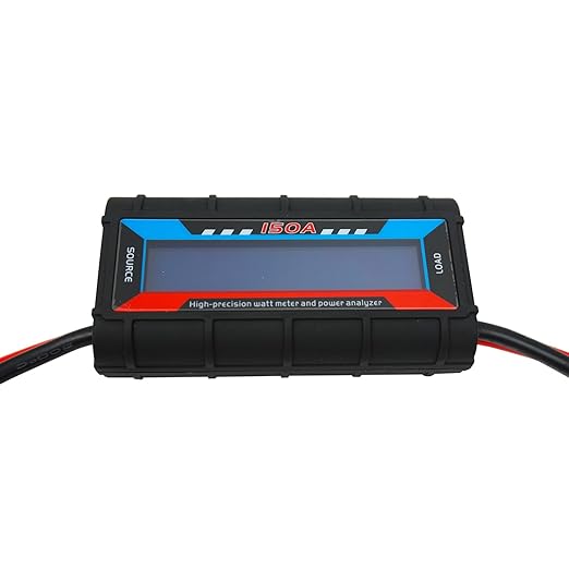Proshopping 2Pcs 200A RC Watt Meter, DC 0-60V High Precision Power Analyzer, Volt Amp Watt Checker with Digital LCD Screen for Voltage/Current/Power/Charge/Energy Measurement