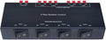 SENWIKATIN 4 Zone Speaker Selector, Passive 200W Distribution Box Control 4 Pairs Speakers, Plug and Play with Spring Clip Connectors