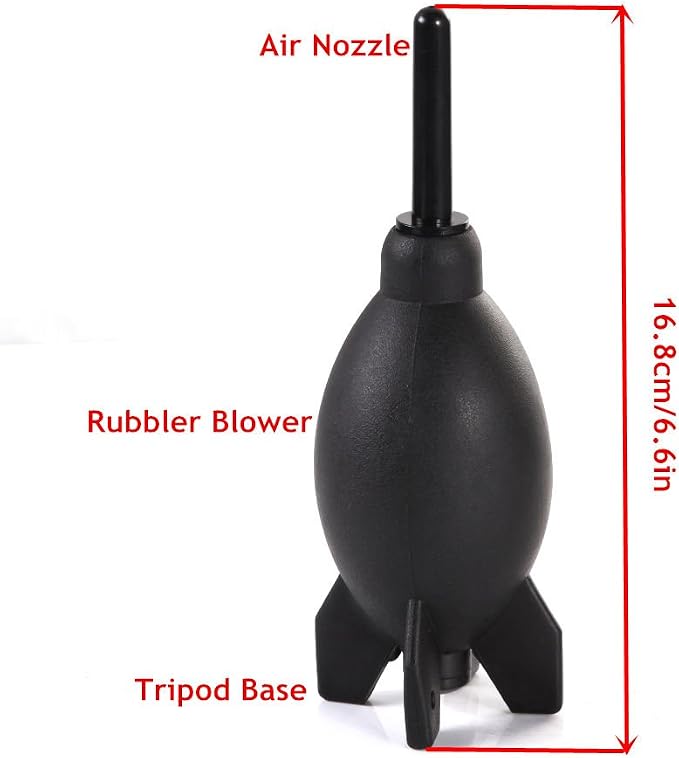 FocusFoto PRO 6.6 Inch Rubber Rocket Air Blower Duster Cleaner Dust Cleaning - Image 4
