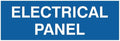 All Quality Basic Electrical Panel Sign - Fire Regulation Safety Compliance Sign - Blue - Medium (1 Pack)