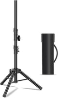 Small Speaker Stands, Lightweight 35mm Compatible Insert, Adjustable Height from 24-50 Inch Speaker Tripod Stand Support 55 LB with Storage Bag