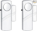 Security Door Window Alarm, 90DB Wireless Sensor Door Window Burglar Alarm, Door Alarms for Kids Safety, Easy Installation Doorbell Alarms for Office House Window Pool (2 Pack)