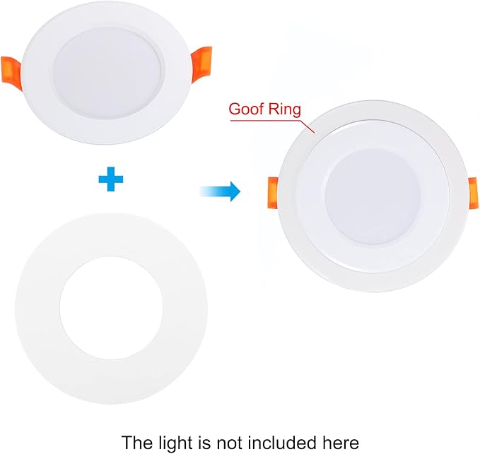 PATIKIL 3.6" ID 4.9" OD Light Trim Ring - Image 6