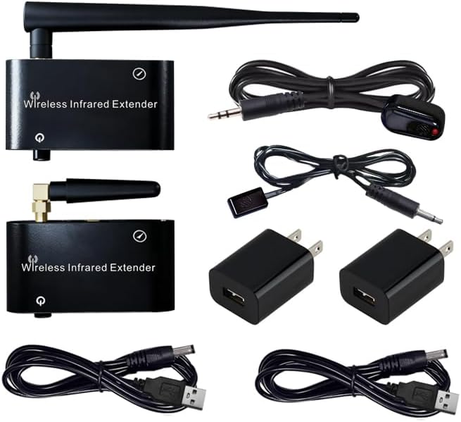 SPENFiLY IR Blaster Wireless Infrared Repeater for Audio-Visual Controls - Repeater for Extended Control of Multiple Infrared Home Appliances WL-T1-L (Control 1 Device)