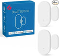 Zigbee Door Sensor 4 Pack, Mini Smart Door Sensor, Home Automation, Kid Safety, Compatible with SmartThings, Alexa, Home Assistant, Aeotec, Hubitat, Homey with Build-in Zigbee Hub, Hub Required
