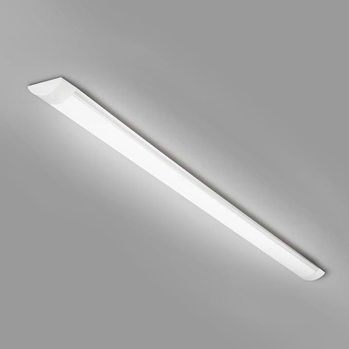 colmeguna 1 Packs 4FT LED Batten Light, Ultra-Thin Ceiling Surface Mounted Light, 40W, 4000K, IP20, LED Ceiling Lamp for Garage, Shop, Hallway, Office, Market, ver.2