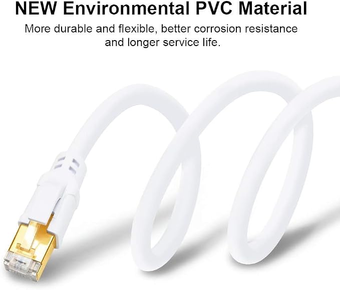 Yauhody CAT 8 Ethernet Cable 6FT, Outdoor Indoor 40Gbps High Speed SFTP 2000MHz - Image 6