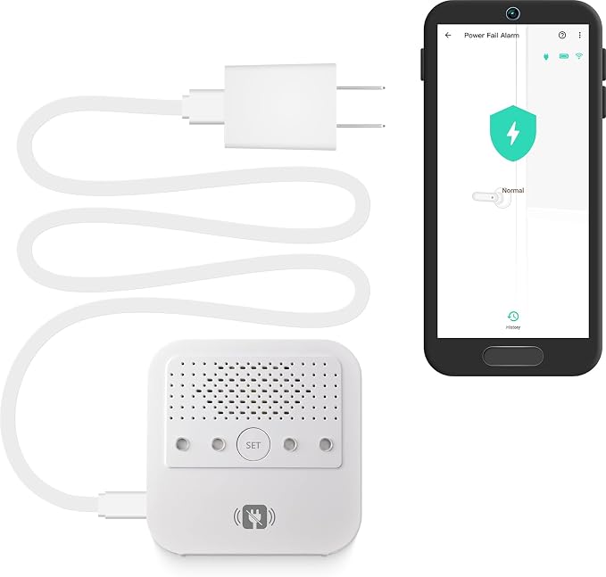 YoLink Smart Power Fail Alarm, AC Power Outage Alert, LoRa Long-Range Wireless by YoLink