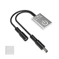 FCOB Mini Touch Dimmer Switch Brightness Adjustment Monochrome On/Off Touch Dimming Switch Controller for LED Cabinet Light COB LED Strip Bar 12/24VDC Max3A Silver (No Power or LED Strip)