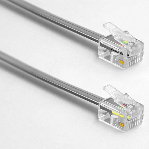 NECABLES 4Pack 8 Inch Short Telephone Cord Phone Cable Wall Phone Cord - Image 3
