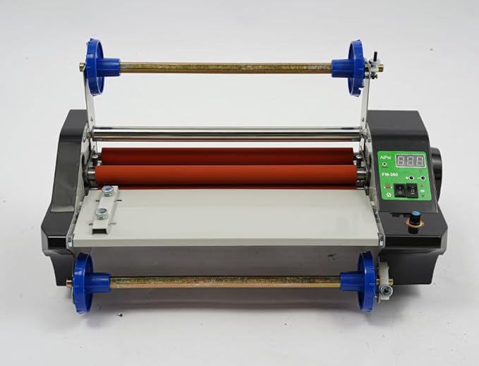 Pro Laminating Machine with Single & Double Sided Heating, 35cm Width & 0-200°C Temp Control for Documents, Photos, ID Cards