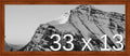 Frame It Easy 33 x 13 Russet Wood Frame (Derby)