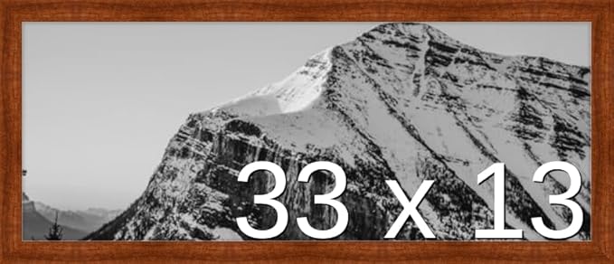 Frame It Easy 33 x 13 Russet Wood Frame (Derby)