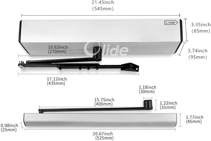 Olideauto Automatic Door Operator,Pair with 2 PCS Wired Slim Touchless Activation Switches Olide-514