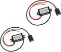 2-Pack Waterproof IP68 DC-DC Buck Converter,12V/24V to 5V 3A Step Down Voltage Regulator with USB-A Charger Ports,Overload Protection for Car, Truck, Dash Cam, GPS, Phone