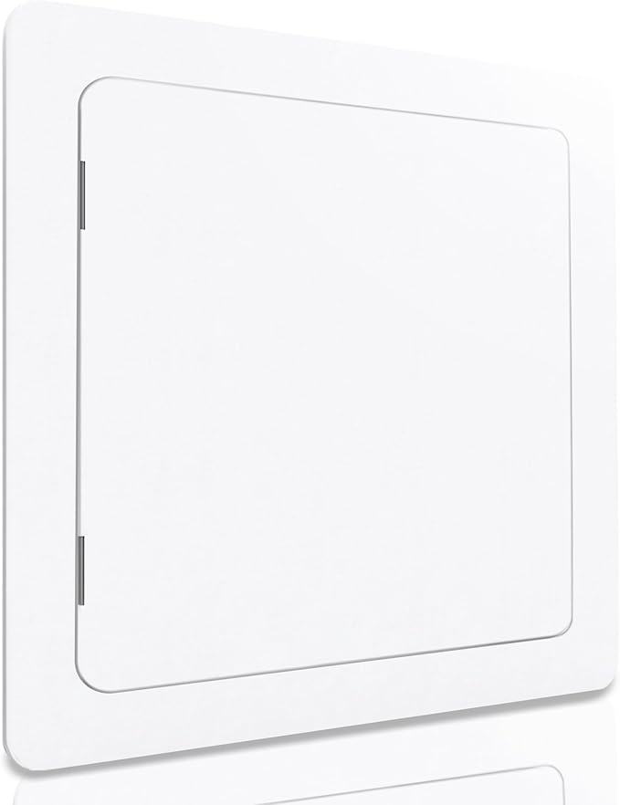 Morvat Access Panel 10x10 Inch for Drywall & Ceiling with Door, Heavy-Duty Durable ABS Plastic & Easy Install Access Box, Wall Hole Cover Plate for Plumbing & Electrical Cables & Wiring, White