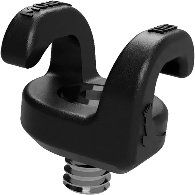 KONDOR BLUE x Armando Ferreira | MondoTies Cable Management Clips for Cameras | Cable Organization, 1/4"-20 Mounted, Holds 2-3 cables, & Supports up to 20lbs of force (5-Pack) | Black
