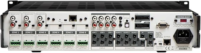 OSD Audio Nero Max12: 6-Zone, 6-Source Amplifier 80W Power, Multi-Room Audio Control, App Integration for iOS & Android, Expand up to 18 Zones, Control4 Driver Support