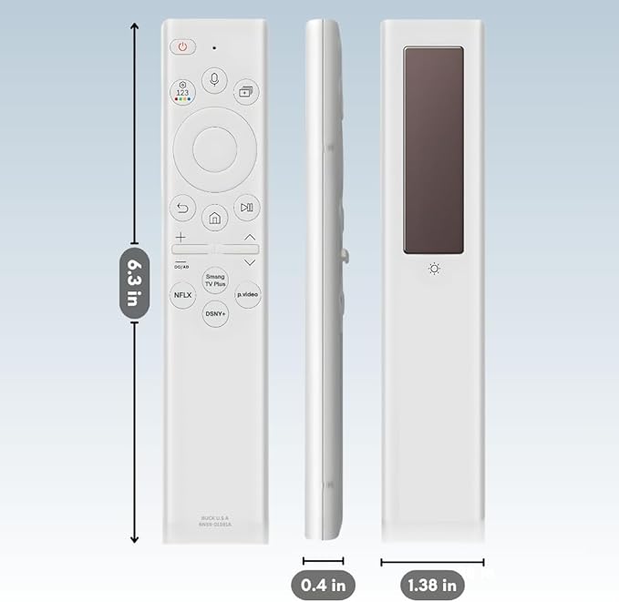 2 Pack BN59-01391A Samsung TV Remote Control Replacement for Smart TV - Easy Setup, Universal Bluetooth/IR Voice Remote, Solarcell - Works with Samsung QLED, Frame, Crystal UHD, 4K, & LED Smart TVs