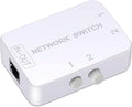 2 Ports Network Switch Splitter Selector RJ45 Network Switch 2x1 Ethernet RJ45 by Unknown