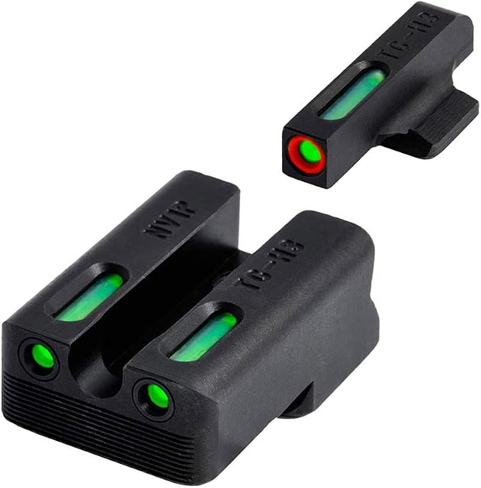 Truglo TFX PRO Handgun Sight, Glowing Shock Proof Tritium and Fiber Optic Night by TruGloInc-Sports