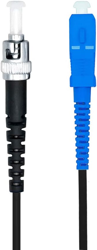 Jeirdus 10M SC to ST Outdoor Armored Simplex 9/125 SMFFiber Optic Cable Jumper Optical Patch Cord Singlemode 10Meters 33ft SC-ST