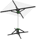 Vortexdryer Rotating Cloth Dryer – Electric Drying Rack with 2-Hour Auto Shut-Off | Foldable, Lightweight, 20kg Max Load | 120-Minute Timer | 18V DC Power | Indoor Clothes Drying Solution