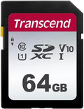 Transcend SDC300S 64GB SDXC SD Card, Compatible by Transcend