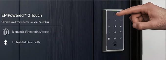 Emtek EMP21211US4 Empowered 2 Electronic Touchscreen/Fingerprint Key Free Entry - Image 4