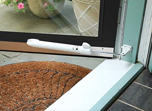 Touch 'n Hold Smooth Dual Door Closer System (Sandstone) – Heavy-Duty - Touch-Button Hold Open Feature & Smooth Closing Motion - Storm & Security Door (Medium/Heavy Weight). New Door/Replace Old Unit