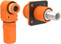 1 Set Battery Energy Storage Connector, 120A 25mm² High Current Connectors Quick Plug Terminal Orange Right Angle Plug and Socket IP67 Waterproof Power Adapter Crimping Wiring (120A, Orange)