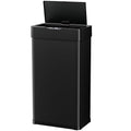 AthLike Sensor Trash Can, Touchless Motion Sensor Trash Bin, Smart Automatic Garbage Can with Soft-Close Lid, Bag Retainer Ring and Display Light,for Kitchen,Living Room Office (Black, 18.5 Gal)