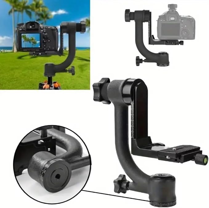 Aluminum Alloy Gimbal Tripod Head - Image 2