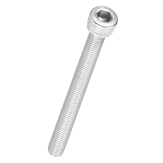 Kozelo 25pcs Socket Head Cap Screws - [M5-0.8 x 55mm] 304 Stainless Steel Allen Socket Drive for Electrical Motor 3D Printing Fan Engine Replacement Use, Silver