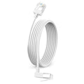 Ultra Thin Cat 6 Ethernet Cable 90° Downward Angle 15 Feet, Flexible & Slim by DUTEVOLNS