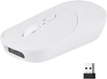 THARO New Wireless Mouse Barcode Scanner, 2-in-1 Design 2D Handheld Barcode Scanner with Wireless Mouse Functions for POS System,Store,Supermarket, Warehouse.(White)