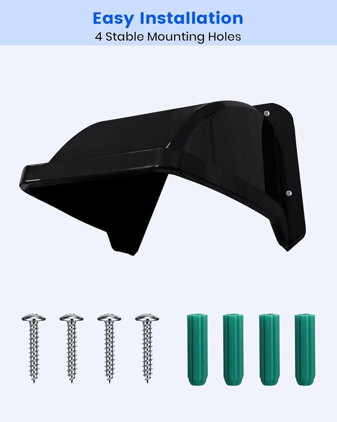 Universal Security Camera Sun Rain Cover Shield, ABS Plastic Weatherproof - Image 7