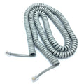 Light Gray 25' Coiled Replacement Telephone Curly Handset Cord by Unknown