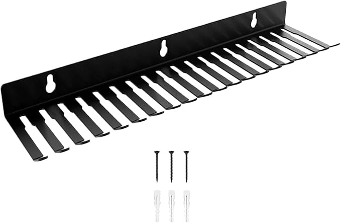 EINCORN Professional Grades Cable Storage Rack 20 Slot Wall Organizers for Guitar Sounds Video Wires Thick Carbon Steel Construction Workshop Cable Management